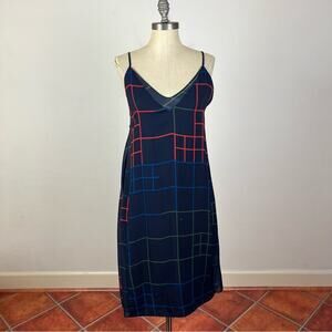 Timo.Weiland Tartan Silk Slip Dress